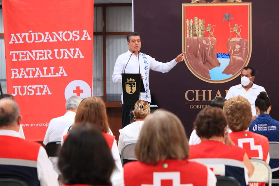Rutilio Escandón llama al pueblo chiapaneco a participar en Colecta Anual Cruz Roja Mexicana 2021.jpg