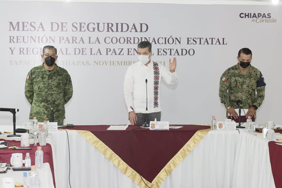 Desde Tapachula, encabeza Rutilio Escandón Mesa de Coordinación Estatal para la Paz y la Seguridad.jpg