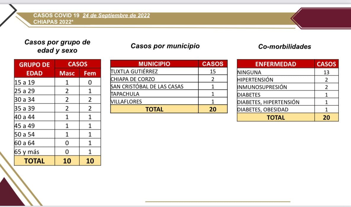 20 casos nuevos de COVID-19 en 5 municipios de Chiapas.jpg