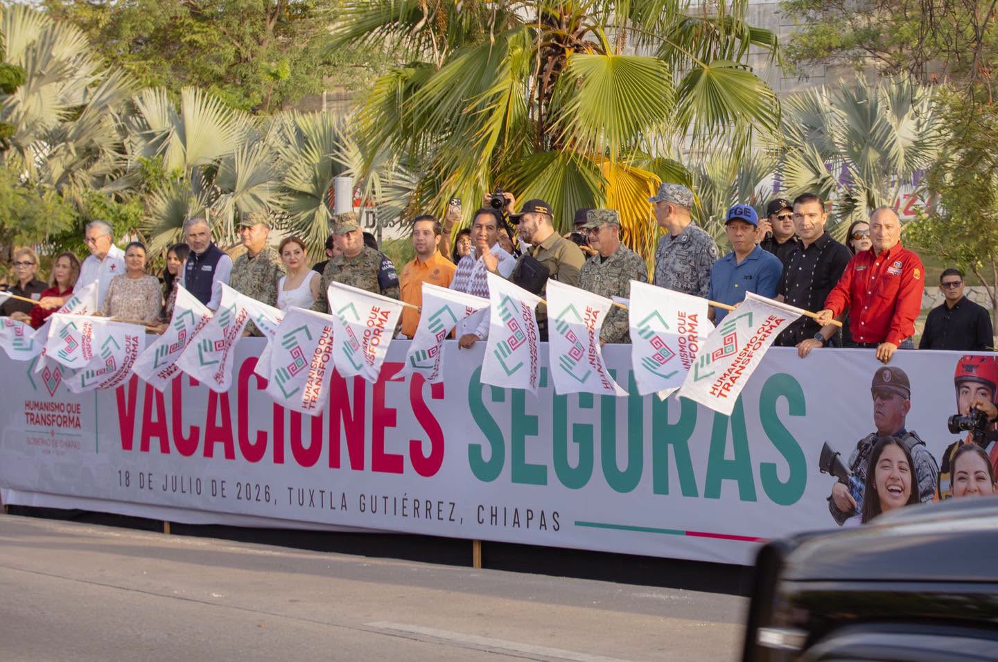 Banderazo inicial del Operativo Vacaciones Seguras 2026